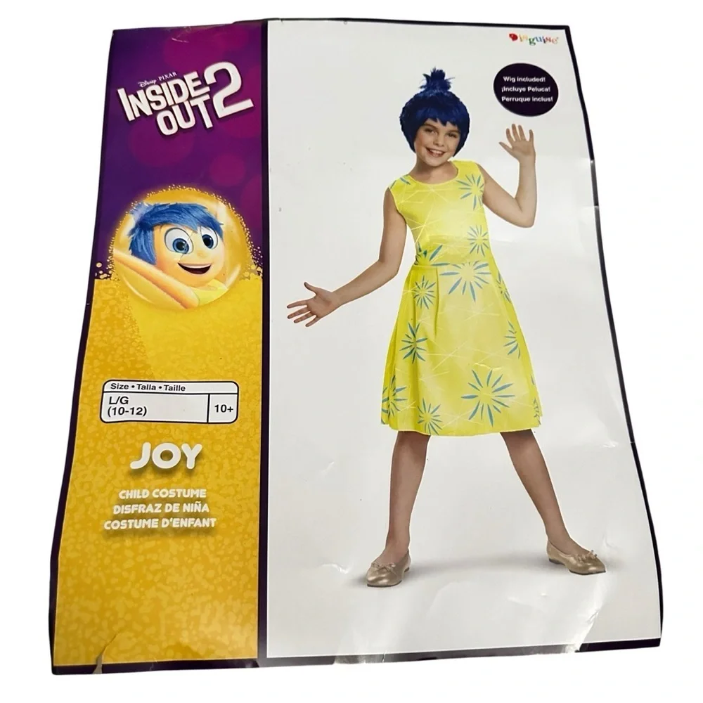 Disguise Inside Out Joy Costume - Yellow and Blue - Picture 1 of 2